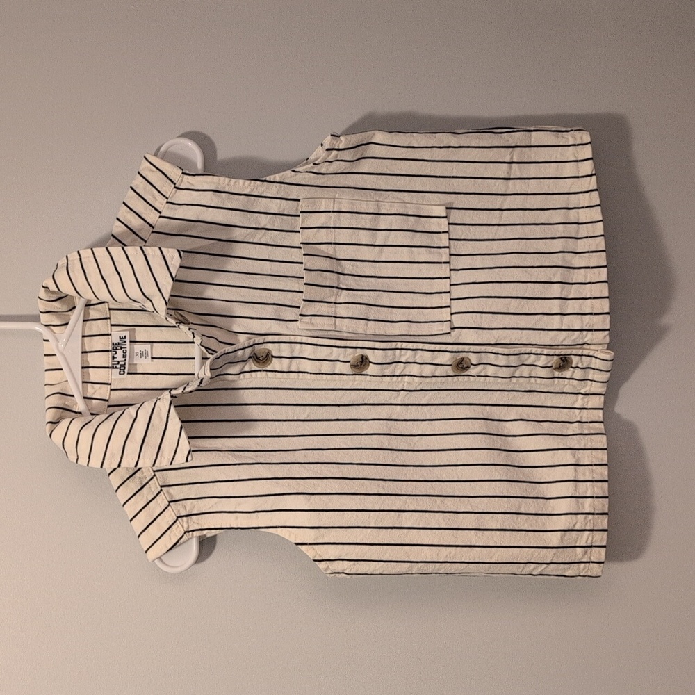 Classic Striped Button-Down Kids Shirt